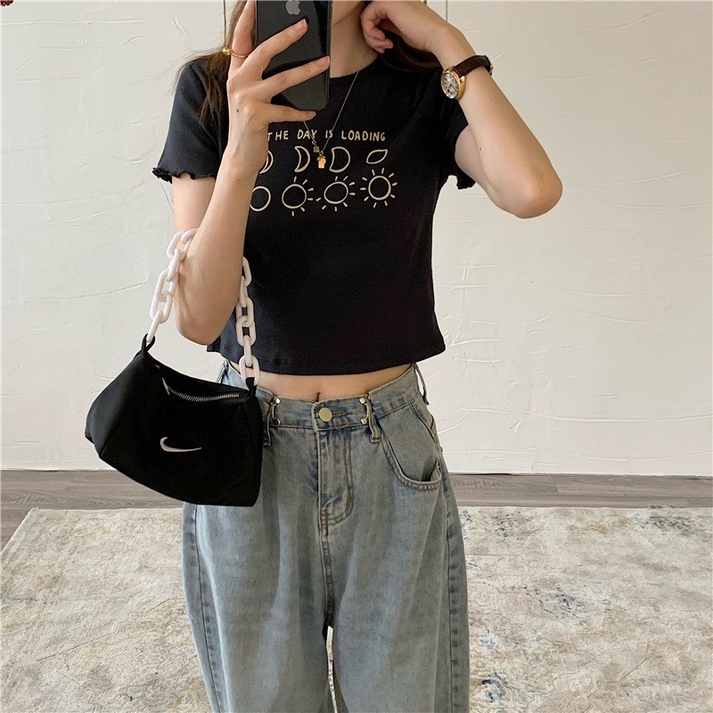 Áo croptop hình RUBY chất cotton co dãn 4 chiều, rua gấu cá tính phong cách, tôn dáng, body