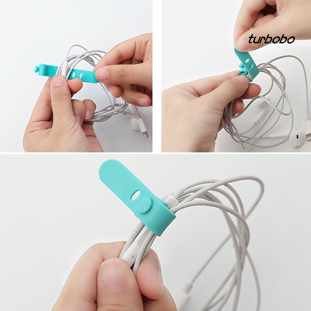 4 Dây quấn cáp/tai nghe bằng silicon tiện dụng