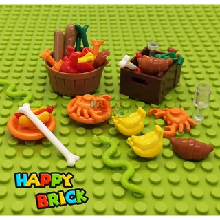 Phụ kiện lego Moc: Thực phẩm các loại (trái cây, bánh,...)