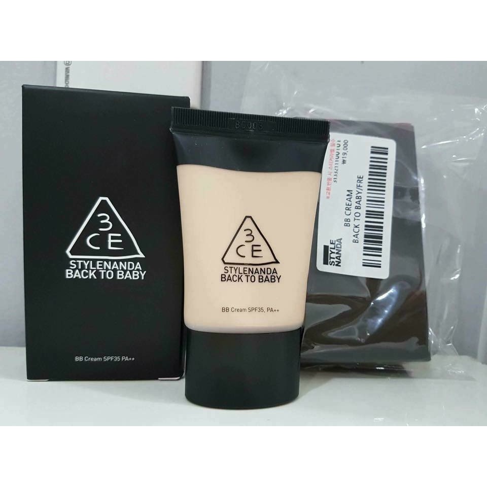 Kem nền 3CE BB Cream Back to Baby