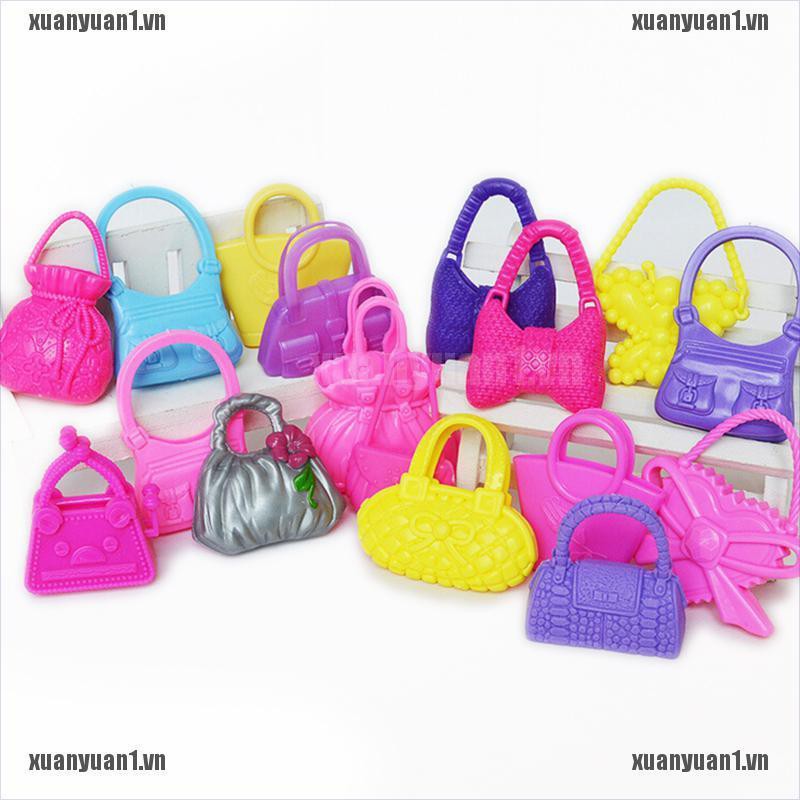 Set 10 Túi Xách Đeo Vai Dành Cho Búp Bê Barbie XUANYUAN1