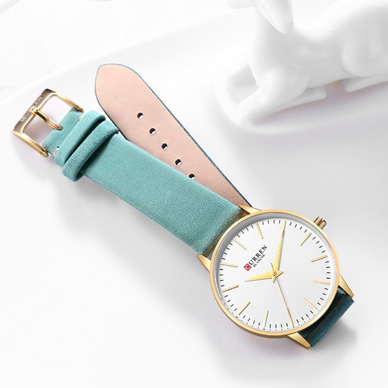 Đồng Hồ Quartz Đeo Tay CURREN 9021 Dây Đeo Bằng Da Chống Thấm Nước