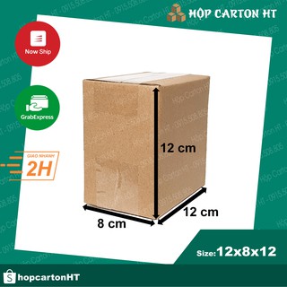 12x8x12 Thùng hộp carton, thùng giấy cod đóng gói hàng