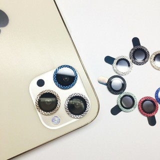 (Lẻ 1 mắt) Dán mắt bảo vệ camera iPhone 13 pro max 12 pro max 11 pro max kim cương, titan cầu vồng