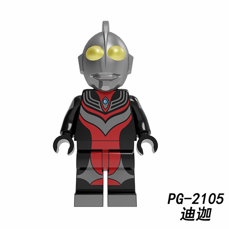 Mô hình nhân vật Lego chủ đề Ultraman Mini Tiga Taro Zero Baltan-Siil