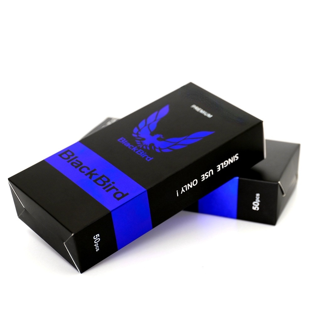 Hộp 50 Phụ Kiện Cung Cấp Hình Xăm Chim Màu Đen