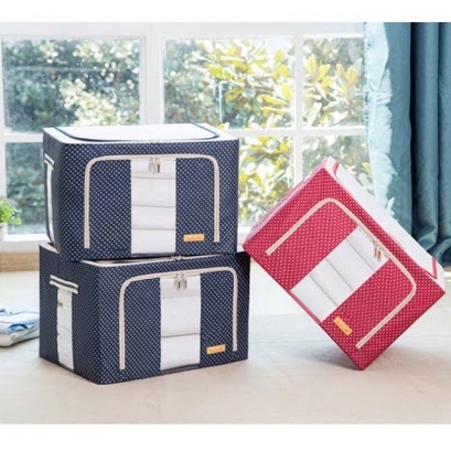 Túi đựng quần áo khung thép chịu lực dung tích 66L tiện dụng
