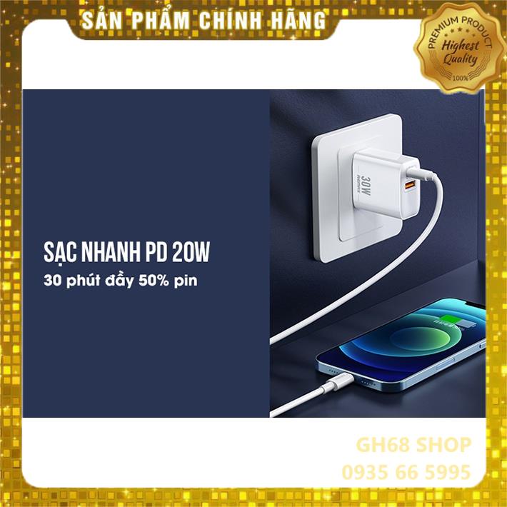 Củ sạc nhanh 30w U82 2 cổng chuẩn PD và QC 3.0 - chính hãng Remax