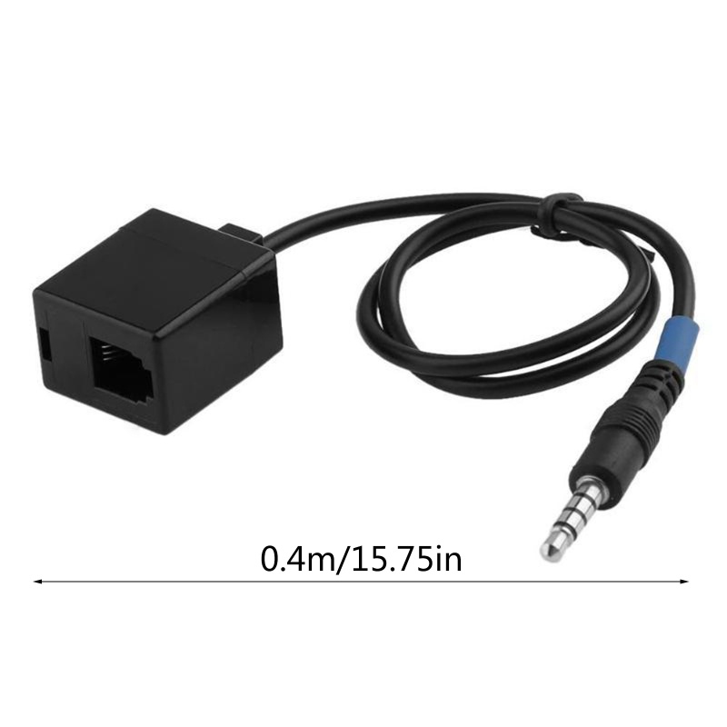 Dây Cáp Nối Dài Chuyển Đổi Cổng 3.5mm TRRS Sang RJ9 4P4C Cho Điện Thoại Di Động