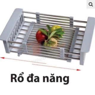Rổ inox rút đa năng