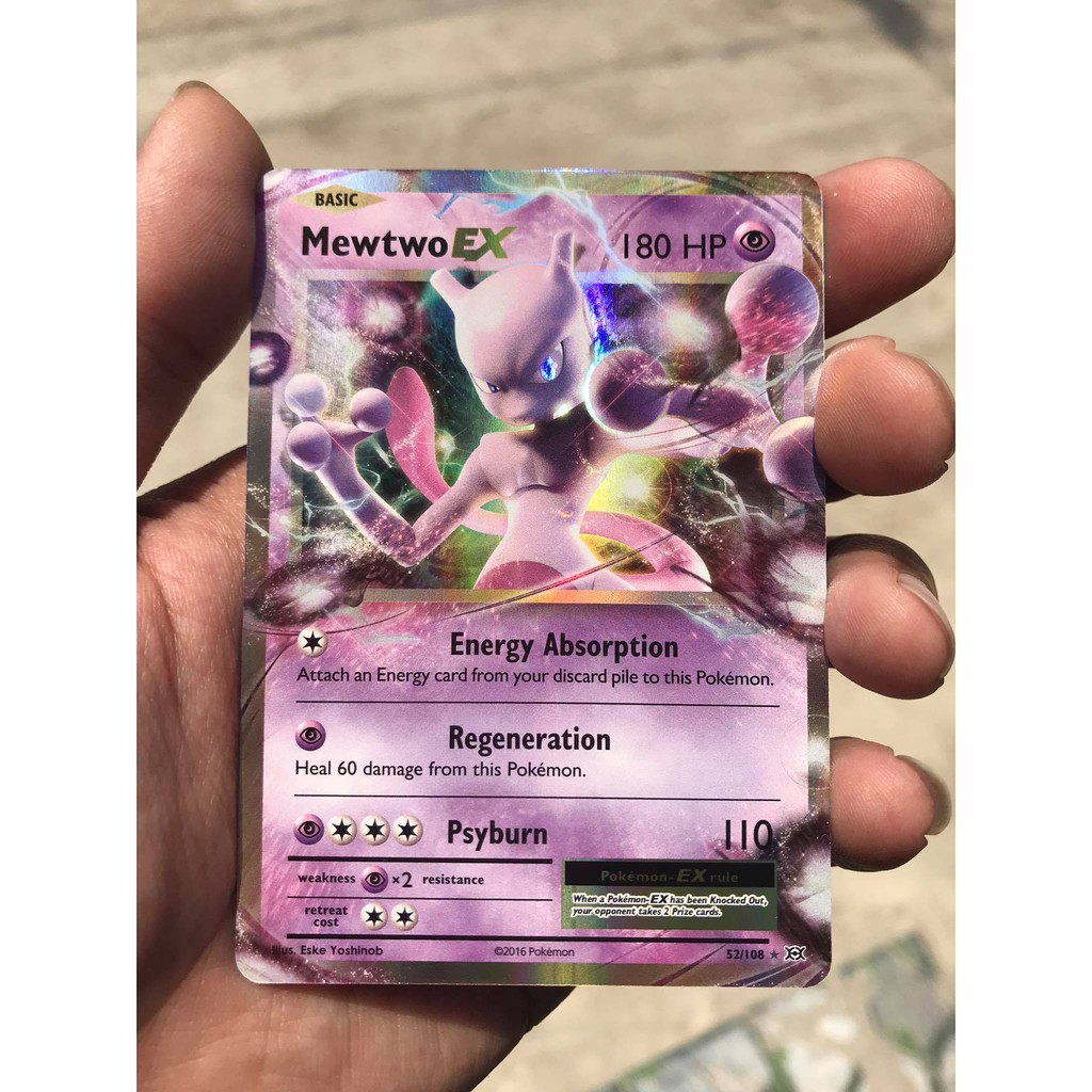 Thẻ bài pokemon mewtwo 52/108 XY Evolutions