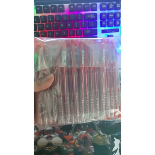 100 cây bút bi TL - 027 mực đỏ