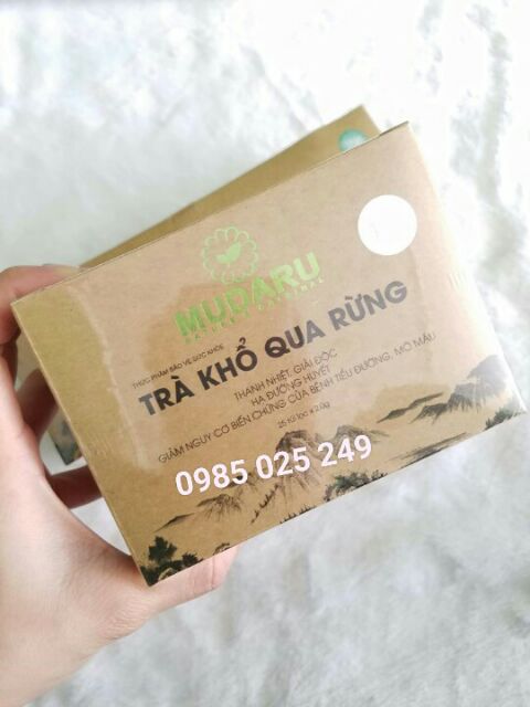 TRÀ TÚI LỌC KHỔ QUA RỪNG MUDARU