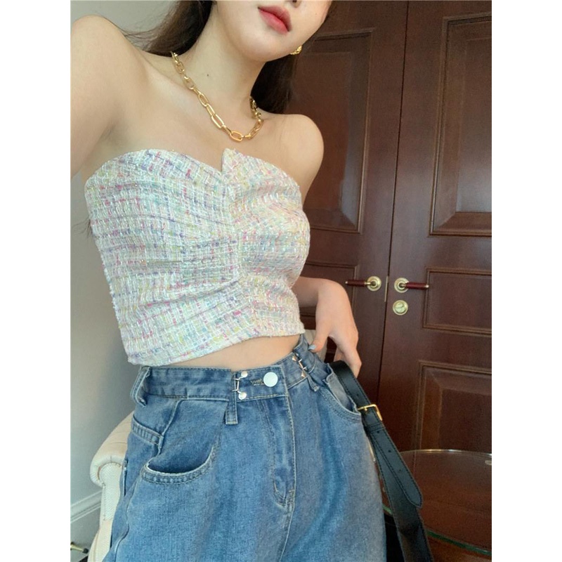 Áo Ống Xếp Ly Phong Cách retro Hàn Quốc Thiết Kế Mới