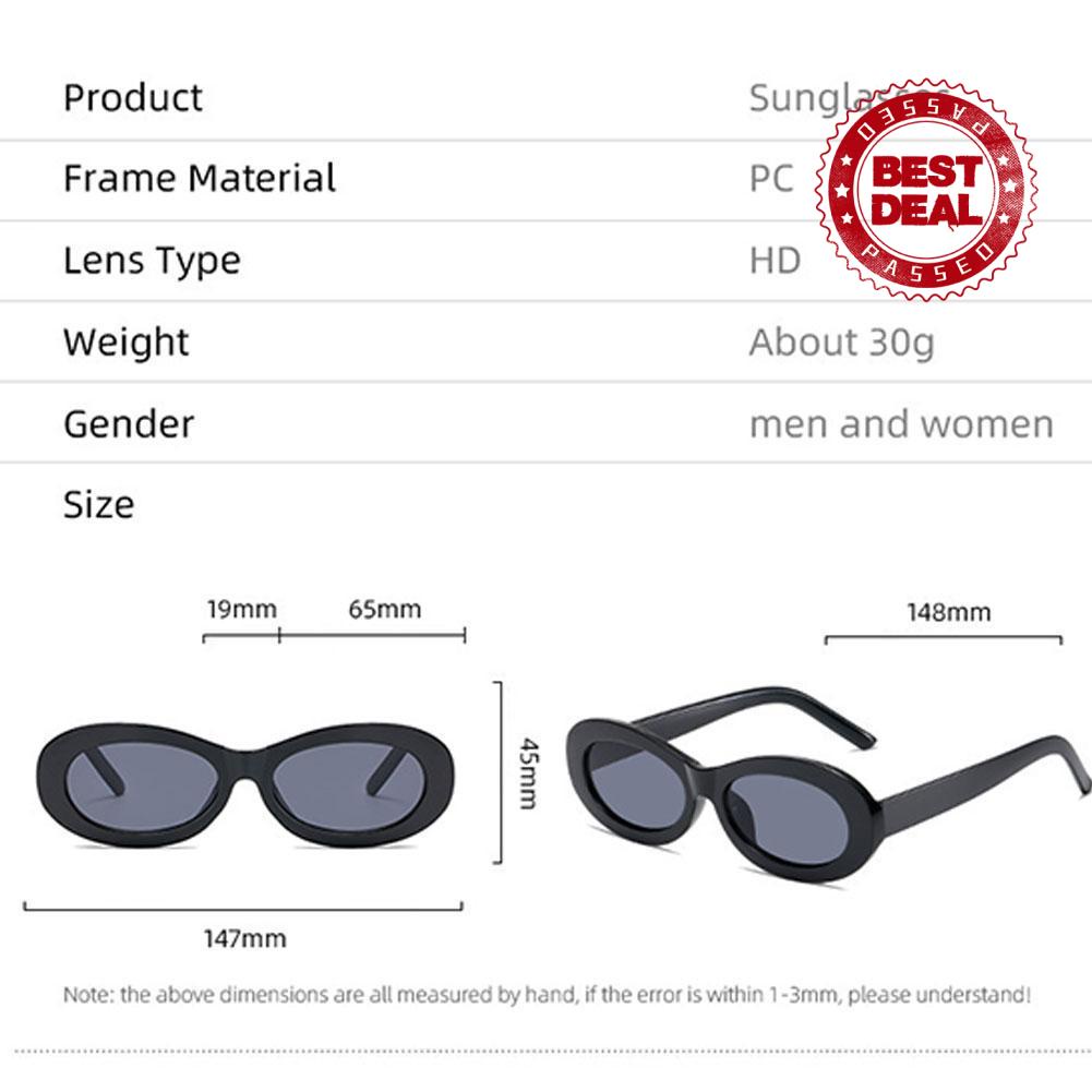 Kính Mát Gọng Oval Tròng Đen J6F5
