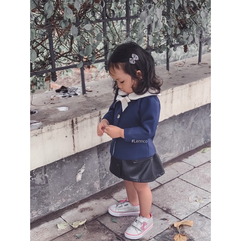 Áo dạ bé gái 9m/5t