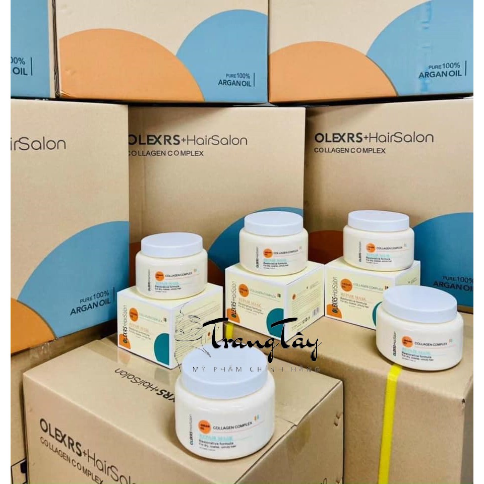Hấp tóc phục hồi Olexrs hair salon Argan Oil Collagen cao cấp hương nước hoa