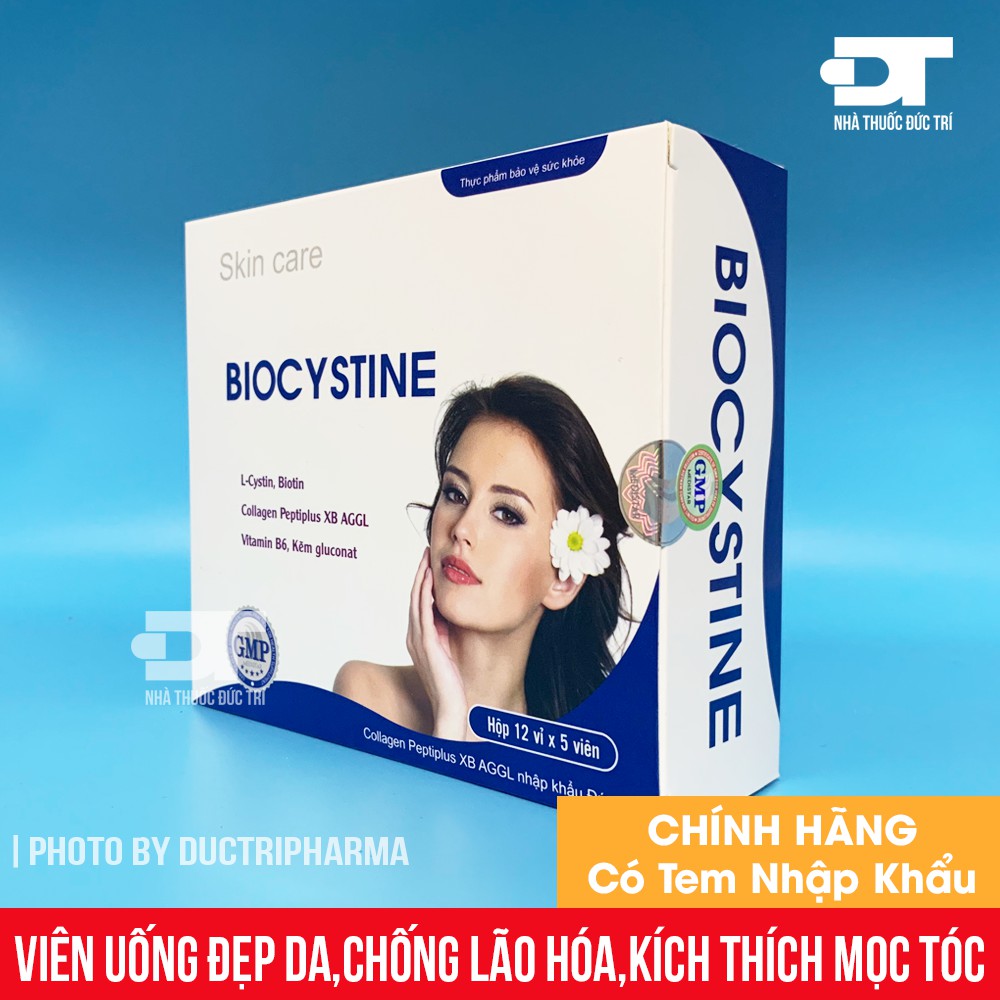 BIOCYSTINE (L-Cystin) - Viên uống đẹp da, hỗ trợ giảm thâm nám, mọc tóc, chống lão hóa | Thế Giới Skin Care