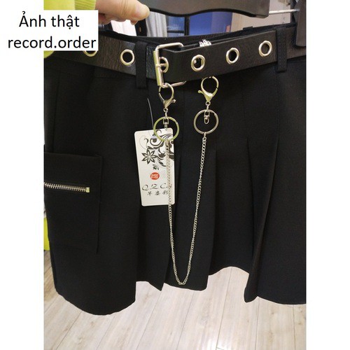 Chân váy xếp ly ngắn ulzzang cá tính kèm phụ kiện (ảnh thật) | BigBuy360 - bigbuy360.vn