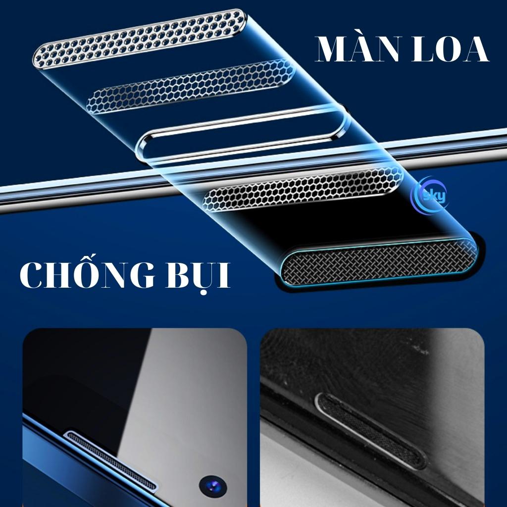 Kính cường lực iphone 14 Pro xs max 11 pro max 12 pro max 13 pro max X Xr - Full màn hình [Khung tự động dán Blue Arrow]
