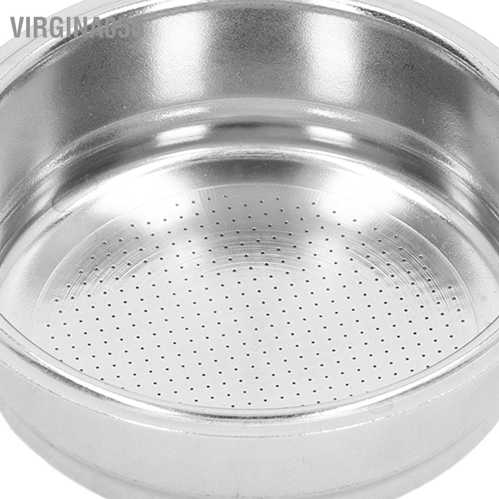 Virgina056 Bộ lọc Portafilter cà phê bằng thép không gỉ Rổ bộ 1 cốc xốp cho tay cầm 51mm