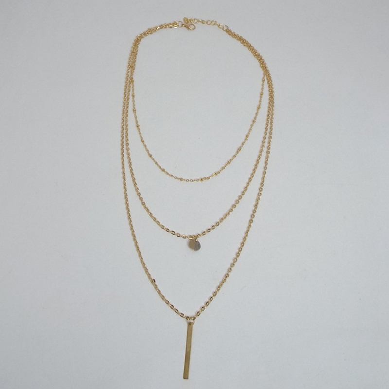 vòng cổ Kim Loại Nhiều Tầng Thời Trang Cho Nữ