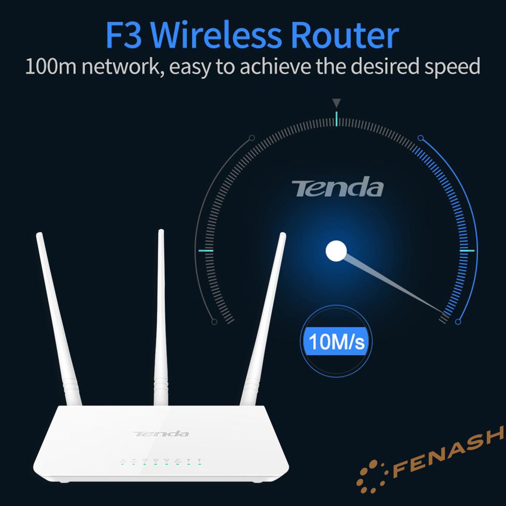 Thiết Bị Phát Wifi Không Dây Tenda F3 2.4g 300m Với 3 Ăng Ten | BigBuy360 - bigbuy360.vn