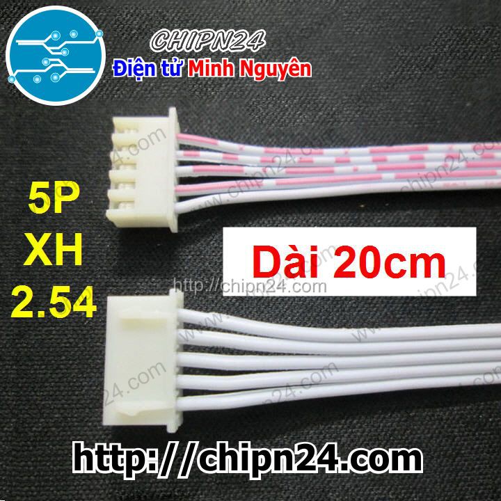 [3 SỢI] Dây bẹ 5p 20cm XH2.54mm (Dây bus, Dây cáp)