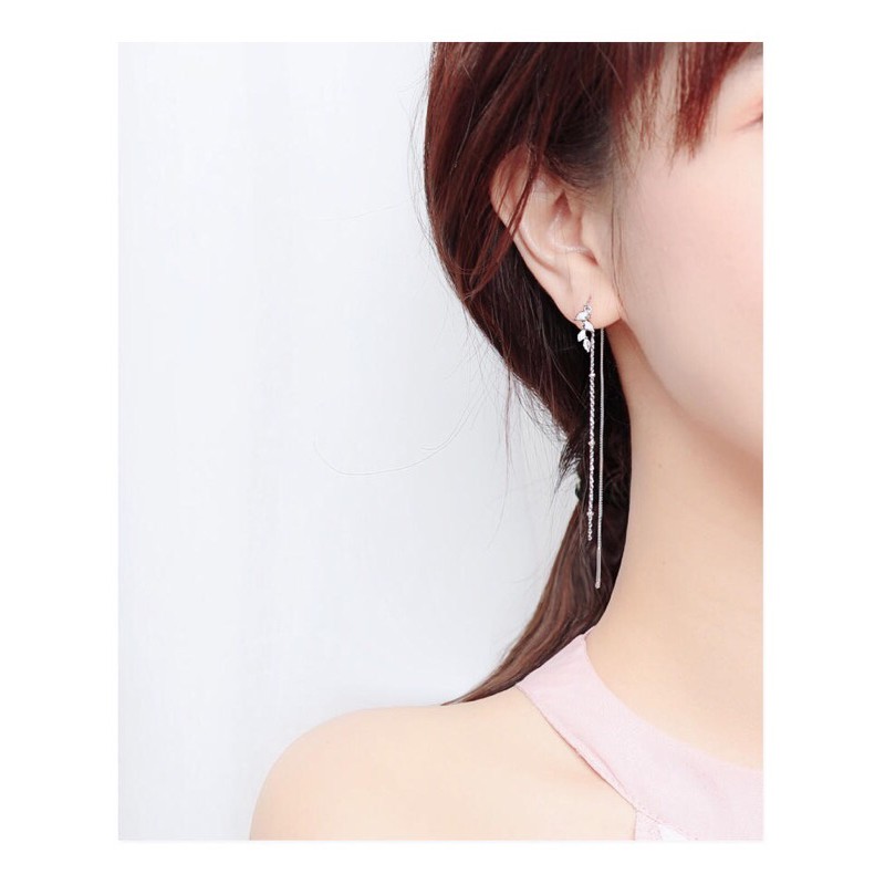 khuyên tai bạc mạ bạch kim BLING BLING- ORDER