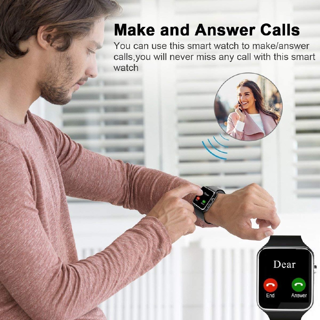 Đồng Hồ Thông Minh X6 Kết Nối Bluetooth Có Khe Cắm Thẻ Sim