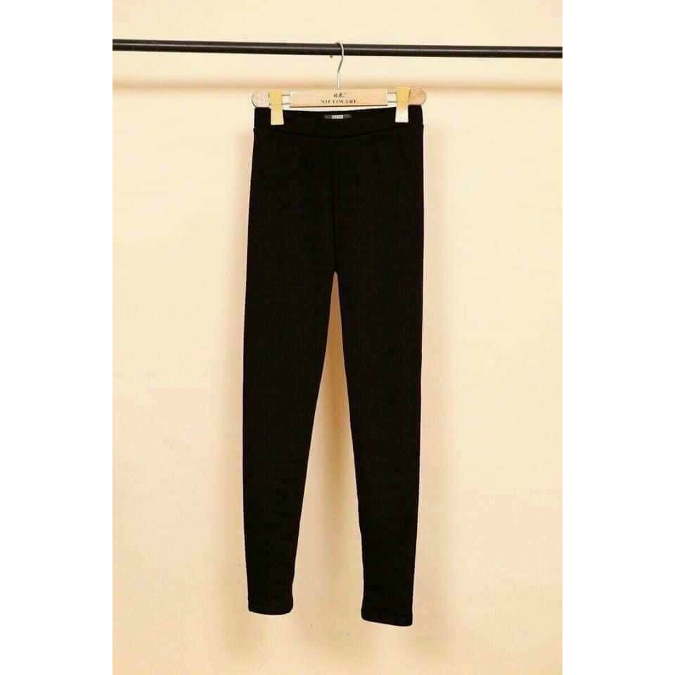 Quần Legging lót nỉ đại hàn co dãn 4 chiều chất đẹp lót lông dày dặn siêu ấm Q2M02