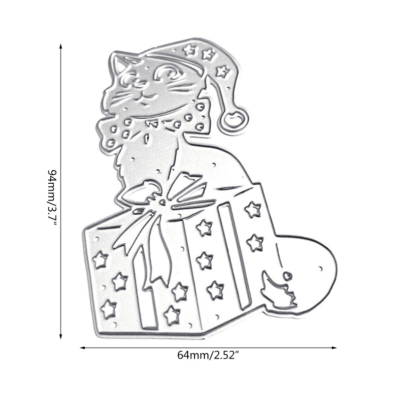 Khuôn Cắt Giấy Kim Loại Hình Mèo Đáng Yêu