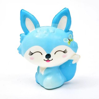 hồ ly xanh dương con cáo squishy đồ chơi bóp