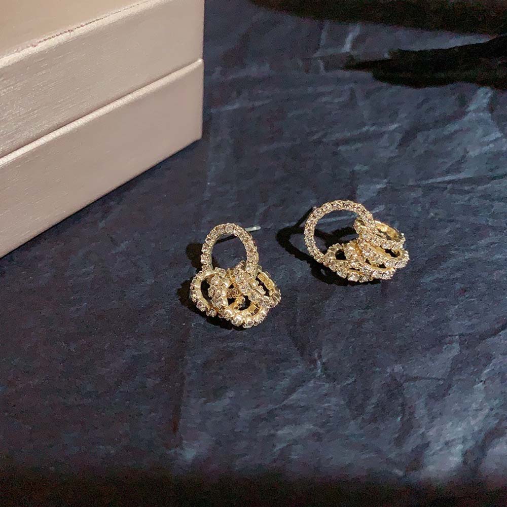 Khuyên Tai Nữ Hình Tròn Thời Trang Hàn