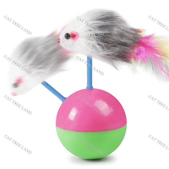 ĐỒ CHƠI CHÓ MÈO, BÓNG LẬT ĐẬT HÌNH CHUỘT BÔNG