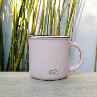 Ly sứ Lock&lock Chocolate Ring 370ml uống cafe trà TLL500
