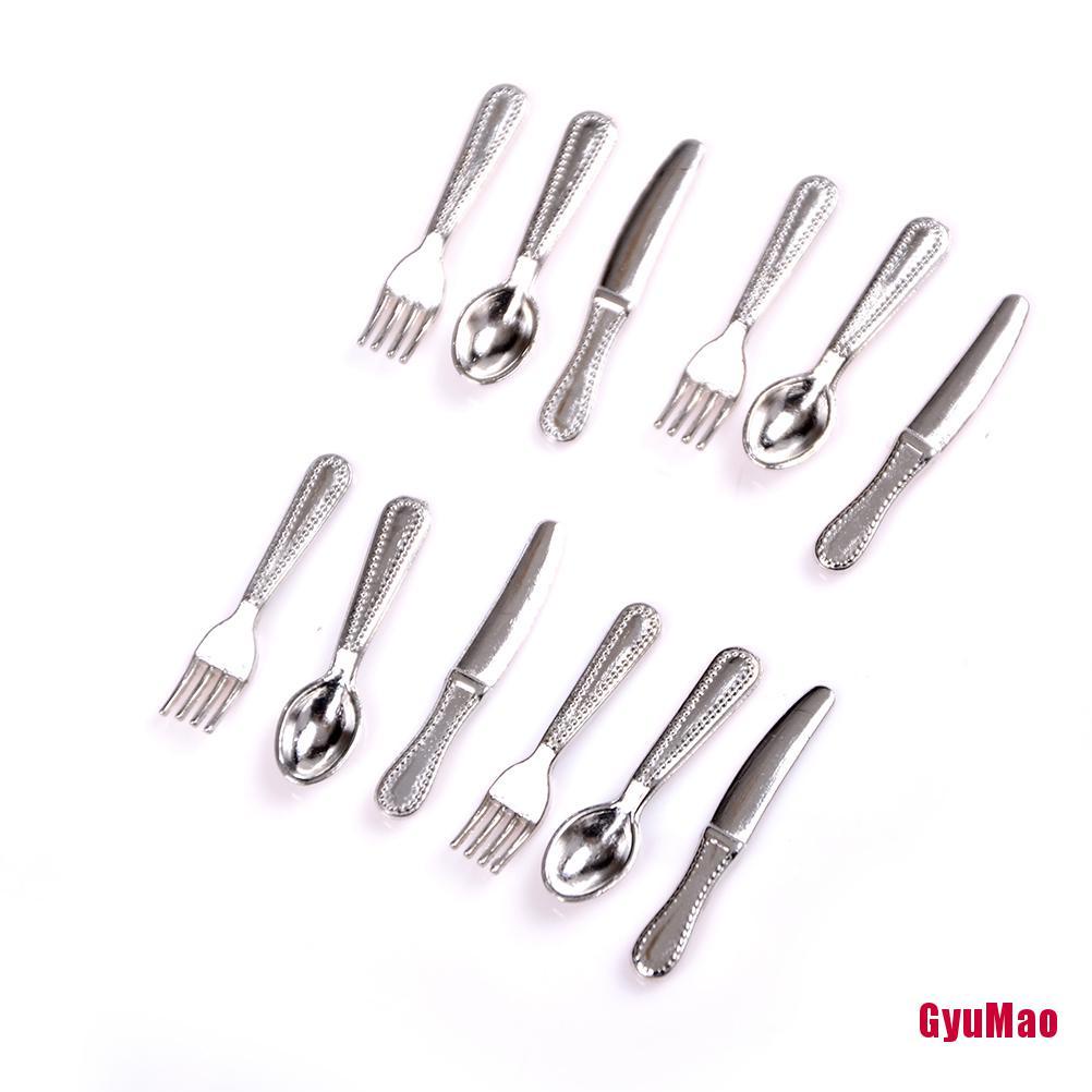 Bộ 12 Dụng Cụ Sửa Chữa Và Nĩa Mini Dành Cho Nhà Búp Bê