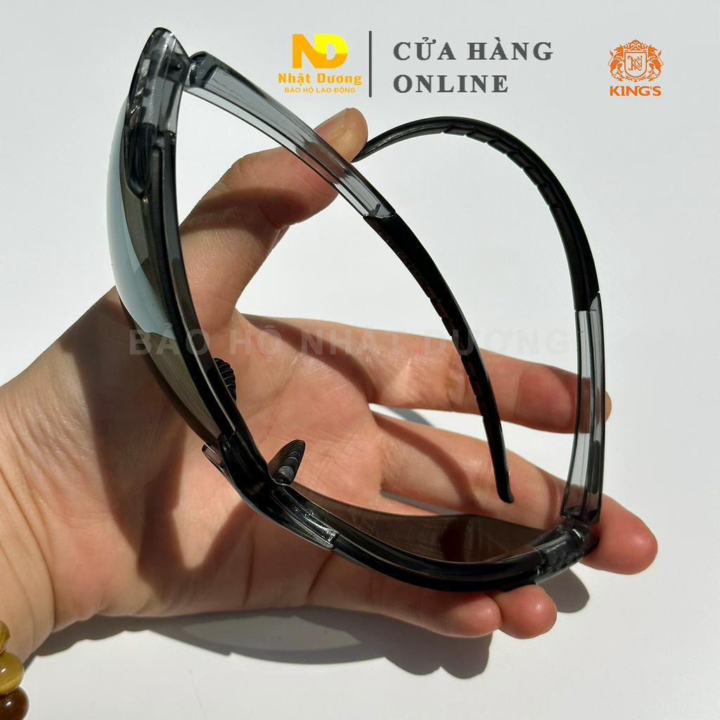 Kính bảo hộ King's KY715 tròng tráng gương cho thợ hàn, Kính chống bụi, tia UV, dùng lao động, đi xe máy