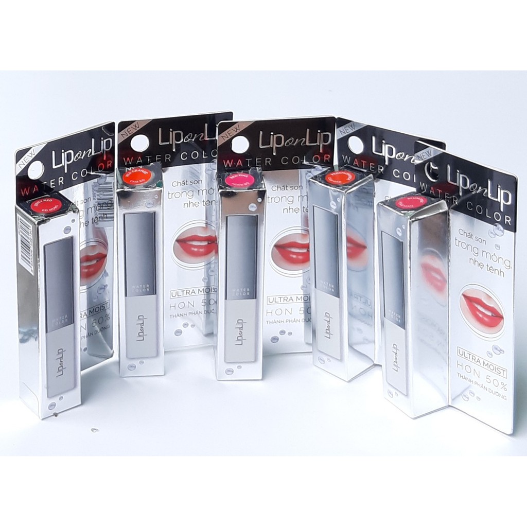 [ Hồng đỏ] Son trang điểm dưỡng tối ưu Lip On Lip Water Color 2,2g chính hãng