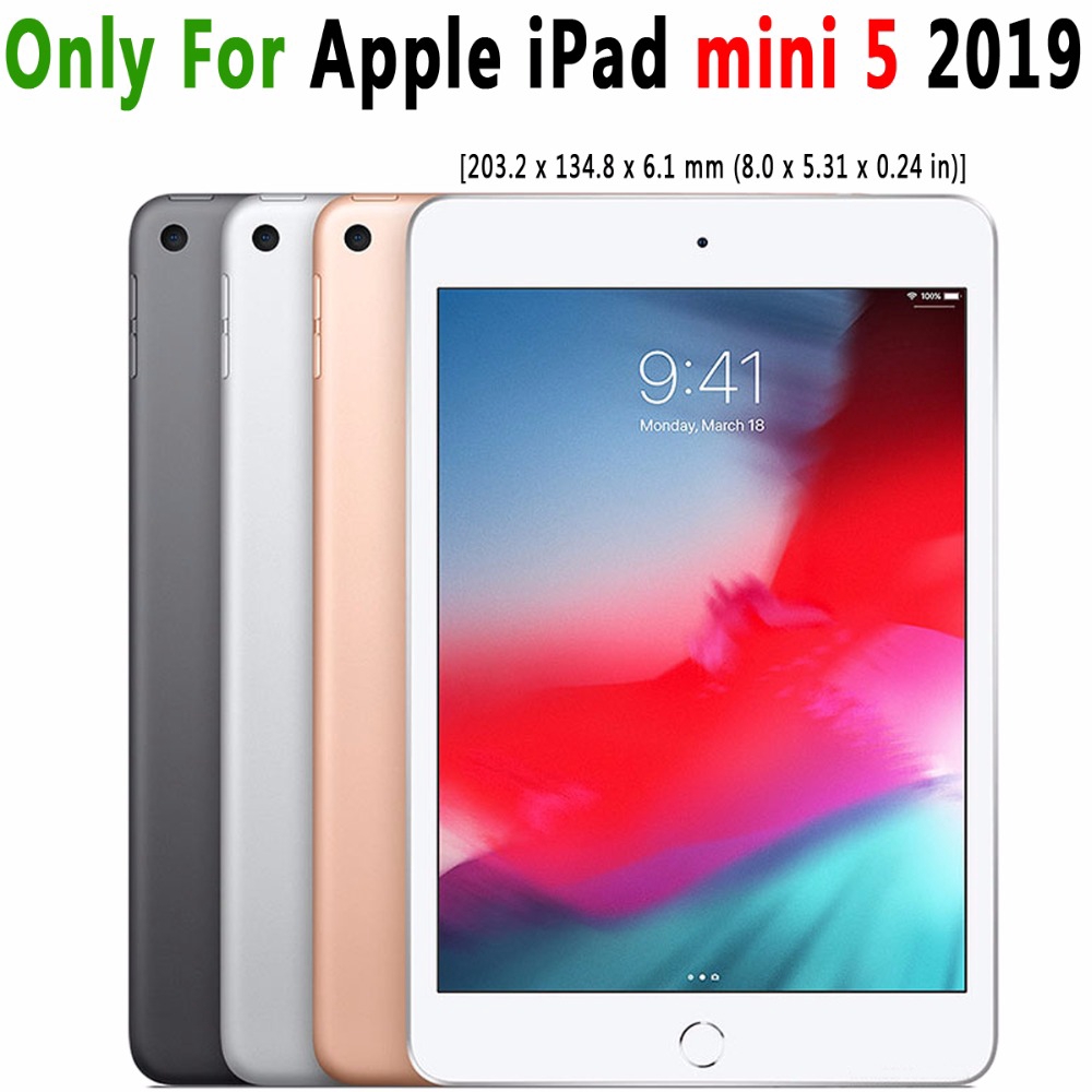 Apple iPad mini 5 2019 Case mini5 7.9 A2133 A2124 A2125 A2126 Cover Drop Resistance Silicon Slim Light Soft TPU Transparent Shockproof Tablet Shell Skin