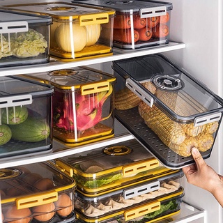 Dày cấp thực phẩm tủ lạnh lưu trữ thực phẩm trong suốt hộp bánh bao có Nắp đậy hộp đựng trứng ngăn hộp lưu trữ