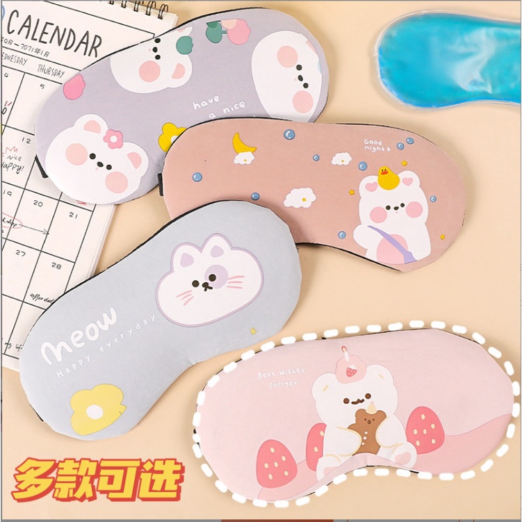 Đồ bịt mắt hình thú có túi nước siêu cute BAG U BITMAT275