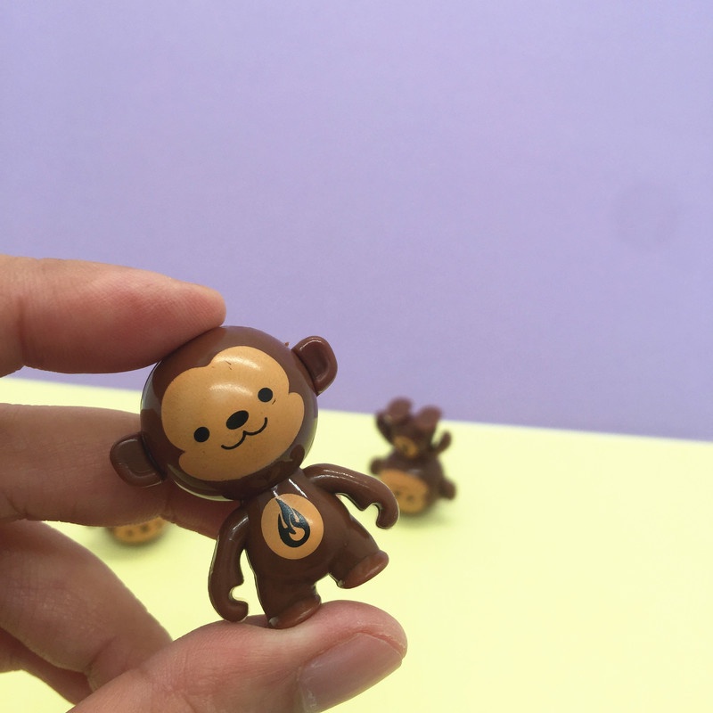 1 Đồ Chơi Quả Trứng Xoắn Lật Đật Hình Chú Khỉ Hoạt Hình Dễ Thương Xoay Tròn Đồ Chơi Giáo Dục Cho Bé