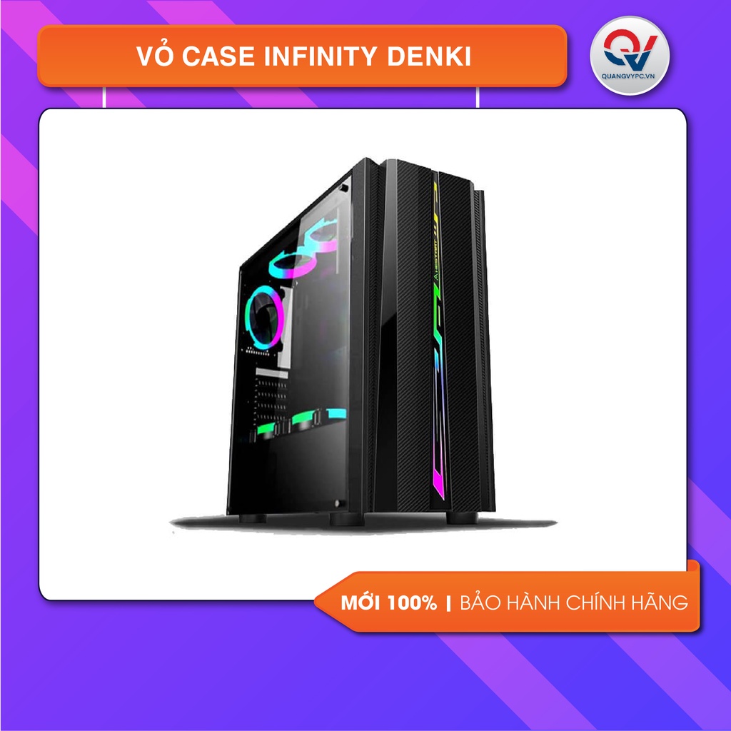 Vỏ case Infinity Denki Mới kèm đèn LED RGB mặt trước