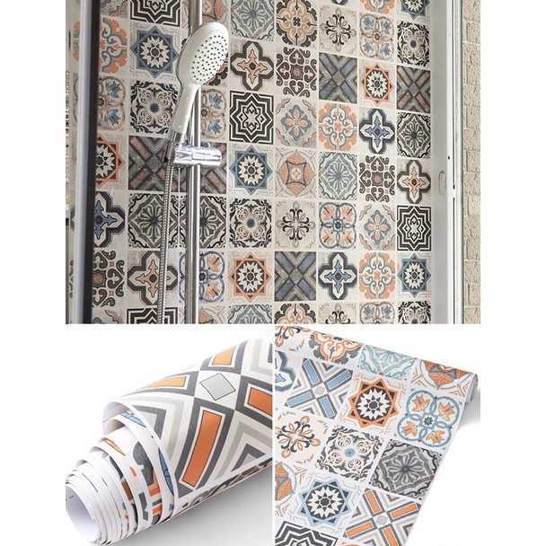 decal gạch bông khổ ngang 1.2m