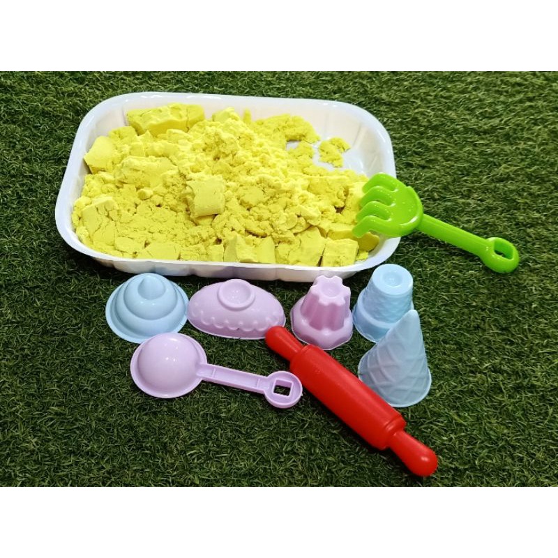 Cát Động lực - Cát tạo hình không  độc  hại cho bé  chơi giải tri