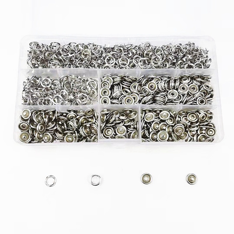 Set 200 Nút Bấm Kim Loại 9.5mm Chuyên Dụng Cho May Vá