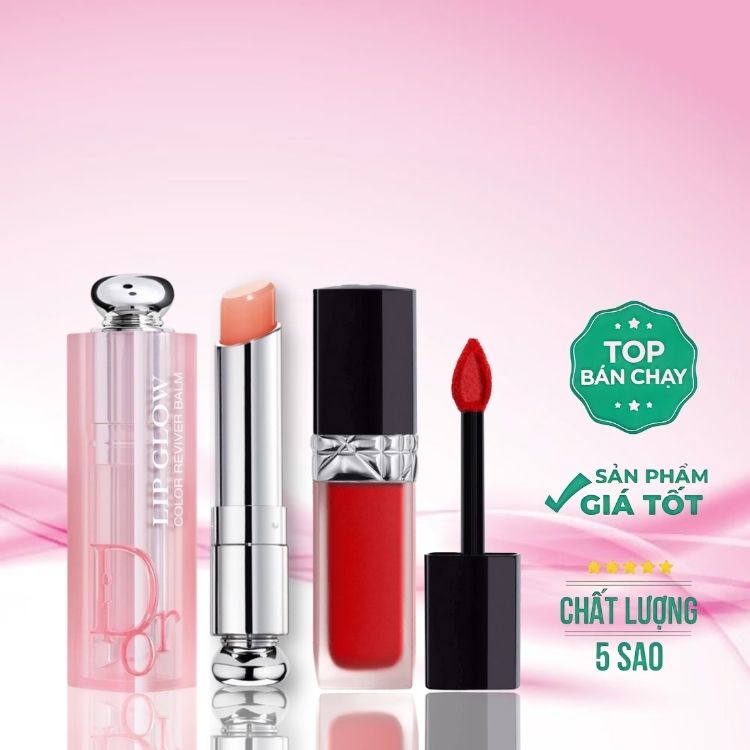 Son Dior Rouge Lipstick Full Size 3.5g, Mini Size 1.5g, Son dưỡng Dior Addict Lip Glow Chính Hãng Đủ Bill Bao Check