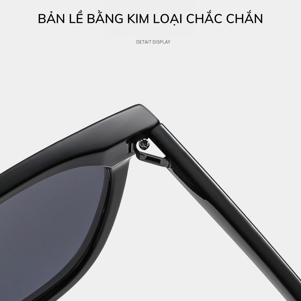 Kính râm Nam Nữ HUNO cao cấp mẫu mới 2023 siêu HOT với thiết kế gọng đơn giản nhưng không kém sang trọng - K37