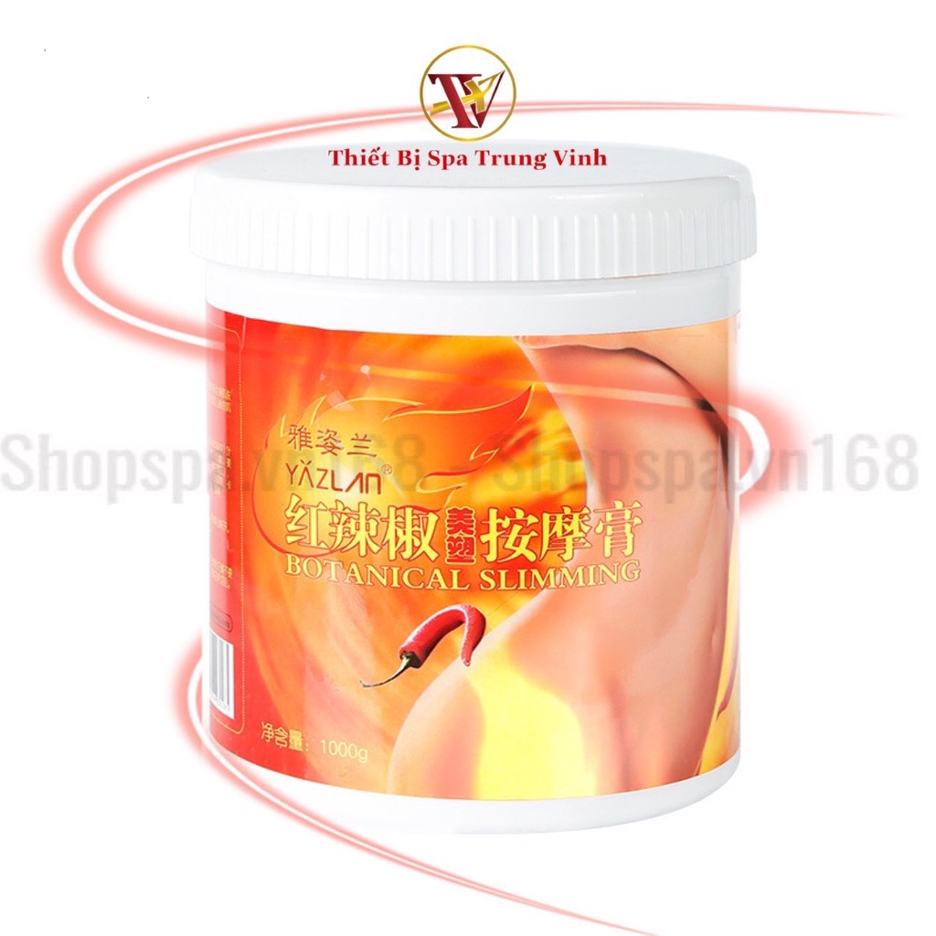 Kem Ớt Tan Mỡ Bụng Giảm Béo YAZLAN - Hộp 1000g